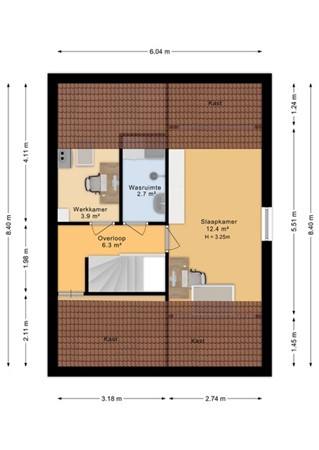 Floorplan - Bezaan 27, 3904 PA Veenendaal